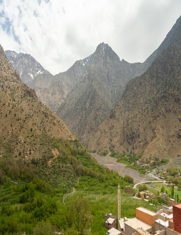 Private courtyards at Villa des orangers, Morocco